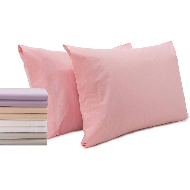 Superity Linen Standard Pillow Cases  - 2 Pack - 100% Premium Cotton - Open Enclosure, 2 of 9