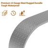 Tandem Trailer Fenders Double Axle, 2 Pack Fit for 13-15 Inch Wheels, Teardrop Enclosed Trailer Fenders Replacement for Car Hauler, Utility Trailer - 4 of 4