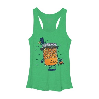 Women's Design By Humans Halloween Jam By nickv47 Racerback Tank Top