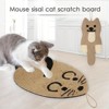 Fun Mouse-Shaped Sisal Cat Scratching Pad, Hangable Cat Scratching Pad Scratch-Resistant Cat Toy - 4 of 4