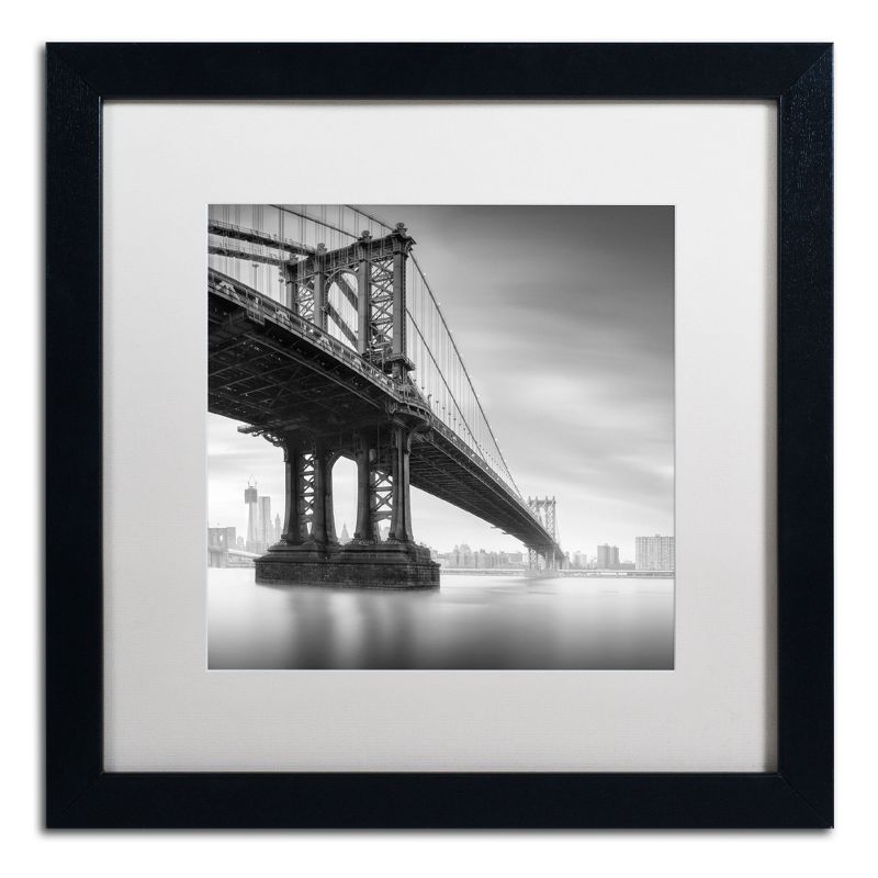 Trademark Fine Art -Moises Levy 'Manhattan Bridge I' Matted Framed Art, 2 of 5