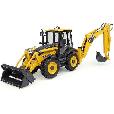 Komatsu WB97S-8 Backhoe Loader Yellow 1/50 Diecast Model by Universal Hobbies