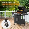 ROVSUN 3 Burner Propane Gas Grill with Side Burner, BBQ Grills with Enameled Cast Iron Grates & Cabinet for Outdoor Garden Patio Backyard Barbecue - 4 of 4