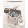 Puffer Tote Bag for Women, Quilted 15. Work Tote with Zipper, Large Travel Essentials Handbag - 4 of 4