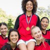 Juvale 6-Pack Gold Round Metal 1st Place Medals for All Ages, Participation Awards with 16 Inch Ribbon for Sports, Tournaments, Competitions, 2.5 In - 4 of 4