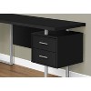 Monarch Specialties Computer Desk Home Office Corner Left Right Set-Up Storage Drawers  L Shape  Metal Laminate Black Grey Contemporary Modern - 4 of 4