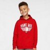 The Juniper Shop Football Game Day Stripes Youth Graphic Hoodie - 2 of 4