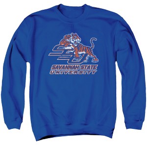 Savannah State University Official Distressed Primary Adult Crewneck Sweatshirt - 1 of 4
