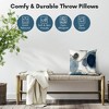 Americanflat Abstract Throw Pillow with Premium Polyester - Blue and White - 2 of 4