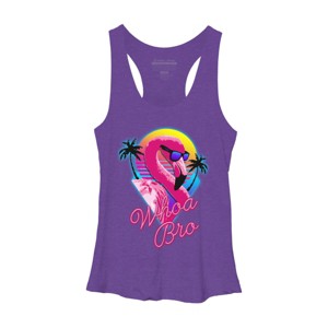 Women's Design By Humans Whoa Bro By tararisingnc Racerback Tank Top - 1 of 3