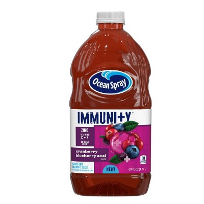 Ocean Spray® Immunity Cranberry Blueberry Acai flavored Juice Drink, 60 fl oz Bottle (Pack of 2)