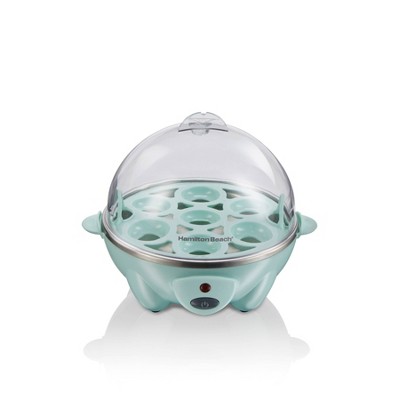Hamilton Beach 7-Capacity Egg Cooker - Green: Electric Egg Boiler & Poacher, Steamer, 300W, Hand Wash, Plastic