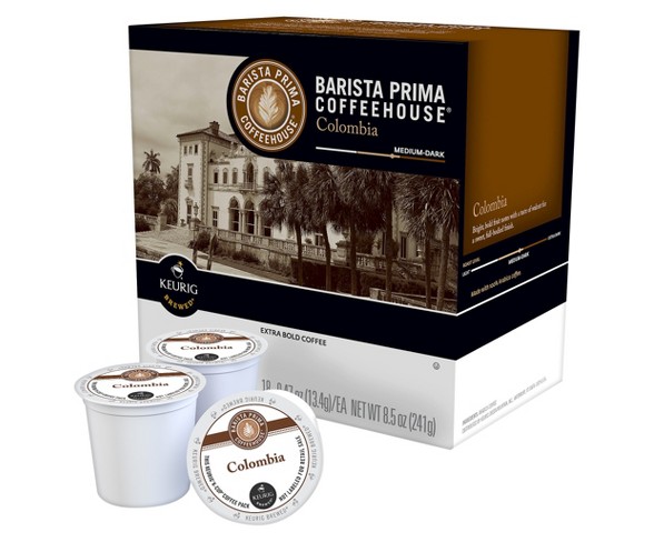 Barista Prima Colombian Blend Medium Dark Roast Coffee - Keurig K-Cup Pods - 18ct