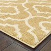 Oriental Weavers Carson Collection Fabric Gold/Ivory Trefoil Pattern- Living Room, Bedroom, Home Office Area Rug, 2' X 3' - 3 of 4