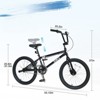 DSVIMOY Freestyle Kids Bike, 20 Inch Single Speed Children's Bicycle for Boys Girls Age 7+ Years, Black, 55.12"*25.2"*37" - 3 of 4