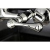 Kitchen Faucet with Lever Chrome - Kingston Brass: 10 Year Limited Warranty, 2.5 GPM, Double Handle, Adjustable Centerset - 2 of 4