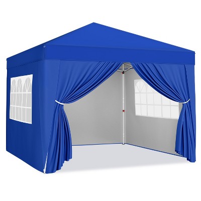 Yaheetech 10x10ft Pop-up Canopy with Sandbags and Wheeled Carry Bag