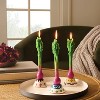 3pk Beet Taper Candle Set - Threshold™ - 2 of 3