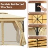 10'x12'/10'x10' Outdoor Gazebo, Patio Double Roofs Canopy Tent with Mosquito Netting and Privacy Screens for Garden, Lawn -ModernLuxe - 3 of 4