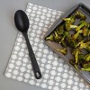 3-Piece Kitchen Utensil Set, Slotted Spatula, Slotted Spoon and Solid Spoon, Black, Nylon - 3 of 4
