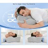 LISM Cervical Neck Pillow for Pain Relief Memory Foam Side Sleeper Pillow with Pillowcase - 4 of 4