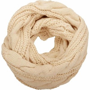Zuppad Womens Thick Ribbed Knit Winter Infinity Circle Loop Scarf - 1 of 4