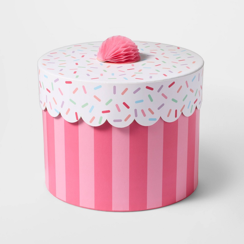 Photos - Accessory Small Pink Cupcake Box - Spritz™: Polka Dot Paper Gift Box for Birthday & Holidays, Teacher Appreciation Gift