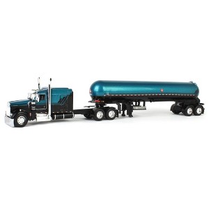 First Gear DCP 1/64 Kenworth W900L 72" AeroCab Flat Top Sleeper Cab Semi Truck w Mississippi LP Tanker 60-2061 - 1 of 4