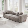 WJShome Sectional Couches for Living Room,102inch Cloud Couch Modular Sectional Sofa,Corduroy Couch Love Seat,Cushion Covers Removable& Washable - 2 of 4
