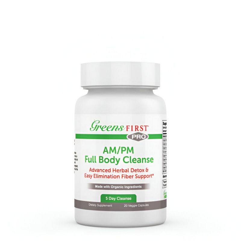 Greens First AM/PM Full Body Cleanse Dietary Supplement Veggie Capsules for Digestive Health - 20ct, 1 of 7