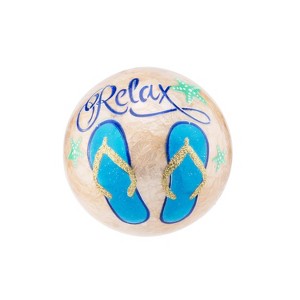 Beachcombers Capiz Ball with Flip FlopSet of Relax - 1 of 2