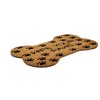 1'5" x 2'5" Wipe Your Paws Indoor/Outdoor Coir Doormat Black/Brown - Entryways: Novelty Welcome Rug with PVC Backing - 4 of 4
