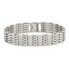 Black Bow Jewelry Men's 14mm Stainless Steel High Polished Link Bracelet, 8.5 Inch - 3 of 4