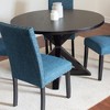 5-Piece Dining Set with Cross-Buck Table and 4 Stylish Chairs - 3 of 4