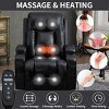 Infinite Position Power Lift Recliner Chair with Massage Heat & USB Cup Holders, PU Leather Heavy Duty Recliner for Elderly-3irtyhousy - 2 of 4