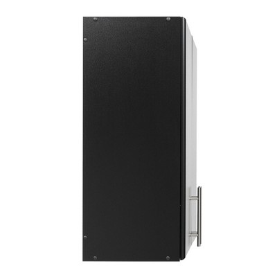 Black Adjustable Wall Mounted Storage Cabinet with Shelves