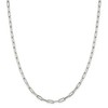 Black Bow Jewelry 4.25mm Sterling Silver Solid Elongated Open Cable Chain Necklace - 3 of 4