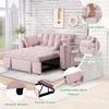 CAVINAS 58" Multi-functional Sofa Bed with Cup Holder and USB Port, Convertible Sofa, Velvet Loveseat Sofa for Living Room - 3 of 4