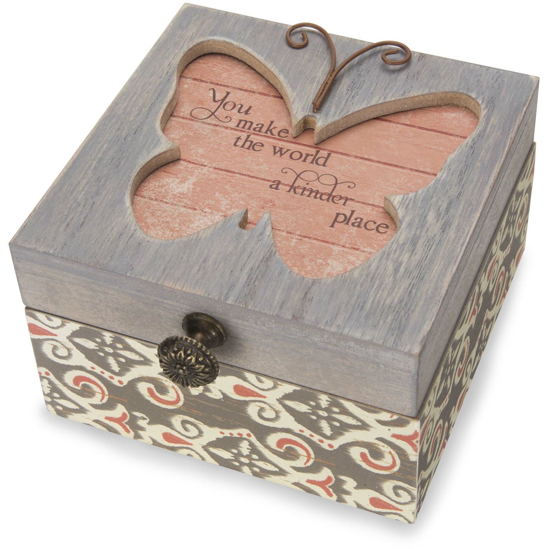 Pavilion Gift Company - Patterned Butterfly Someone Special Jewelry Box
