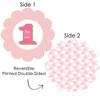 Big Dot of Happiness 1st Birthday Girl - Fun to be One - First Birthday Party Round Table Decorations - Paper Chargers - Place Setting For 12 - 3 of 4