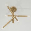 Capital Lighting Zane 6 - Light Semi-Flush Mount in  Aged Brass - 2 of 3