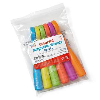 Hand2Mind Colorful Magnetic Wands - 6pk