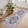 Coolmee Area Rugs for Living Room,Non-Slip Backing Washable Rugs,Vintage Large Area Rug，Stain Resistant Home Decor Rug Multi Color - 2 of 4