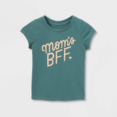 Toddler Girls&#39; Mom&#39;s BFF Short Sleeve T-Shirt - Cat &#38; Jack&#8482; Green 12M