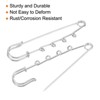 Unique Bargains Metal Decorative DIY Women's Clothing Dress 4 Holes Sewing Brooch Pins 10 Pcs - 4 of 4