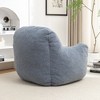 Lyngins Large Faux Fur Bean Bag Chair, Ergonomic Lazy Chair with Memory Foam, No-Assembly Fluffy Accent Chair, Single Sofa Chair for Adults - 4 of 4