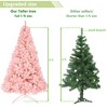 Artificial Christmas Tree, Unlit Pine DIY Tree with Sturdy Metal Stand for Indoor and Outdoor Christmas Decoration, Home, Office,Party, Xmas Decor - 3 of 4