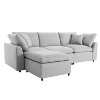 Down Filled Upholstery Convertible Sectional Sofa, L-Shape Sofa with Reversible Chaise, Indoor Furniture - Maison Boucle - 3 of 4