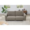NicBex Couches for Living Room 82" Loveseat Sofa Upholstered Couch with Strong and Durable Wood Fram for Apartment, Camel - 3 of 4