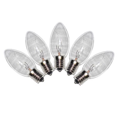 Celebrations Incandescent C9 Clear 25 ct White Wire String Christmas Lights 24 ft.